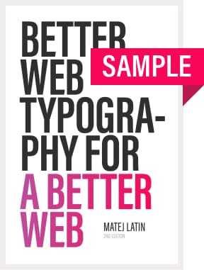 Better Web Type book sample