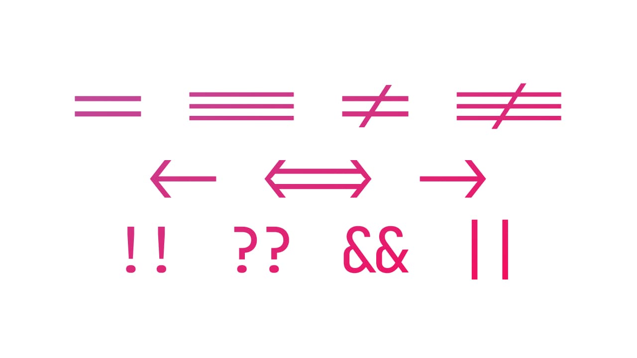 5 monospaced fonts with cool coding ligatures