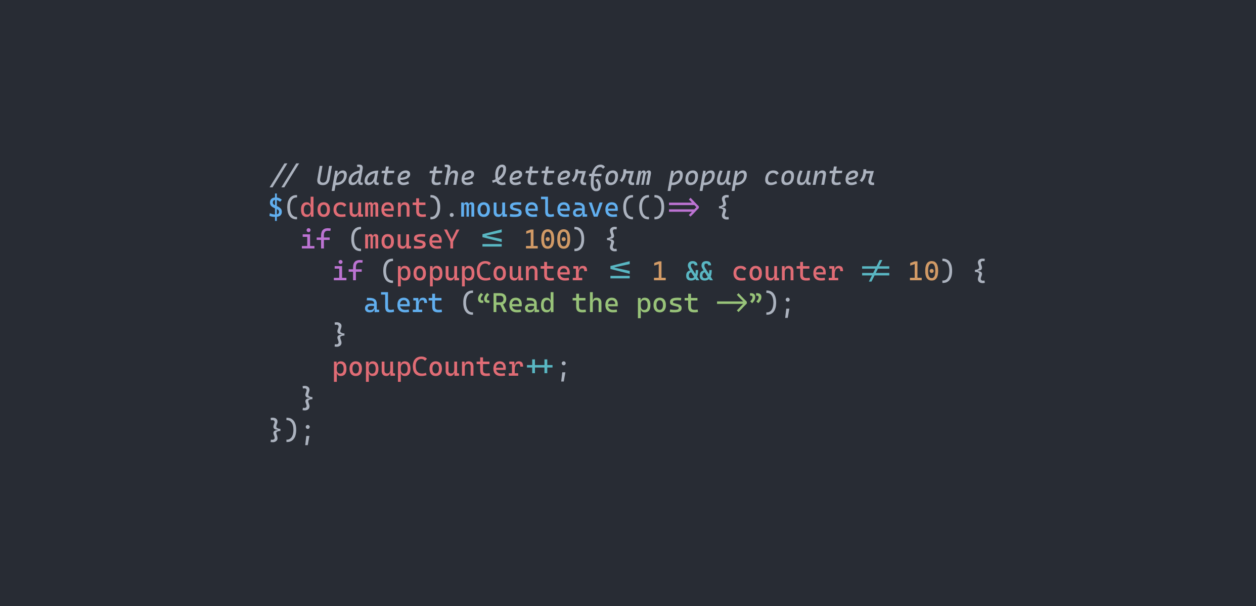An analysis of 5 monospaced fonts with coding ligatures | Better Web Type
