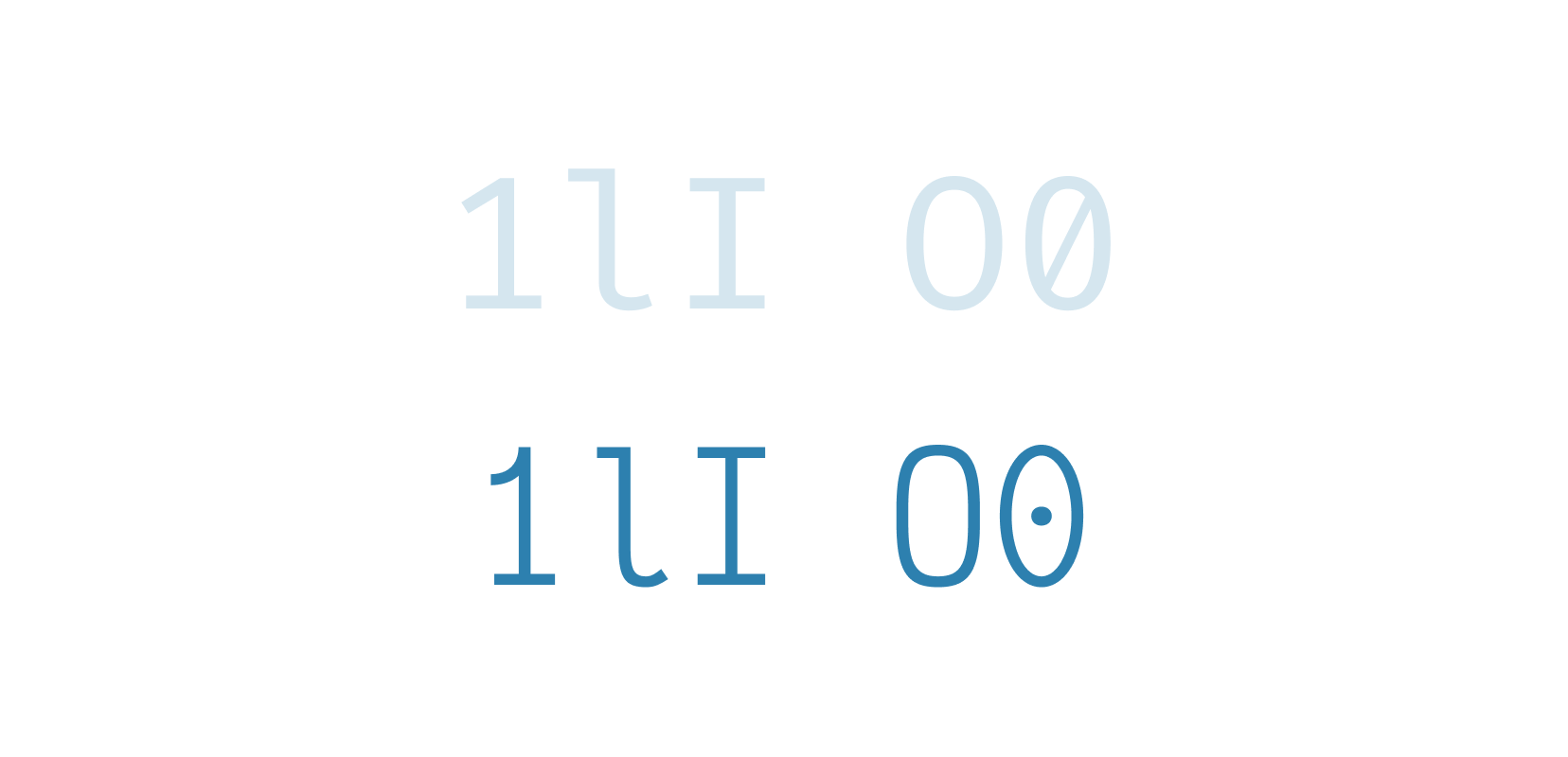 An analysis of 5 monospaced fonts with coding ligatures | Better Web Type
