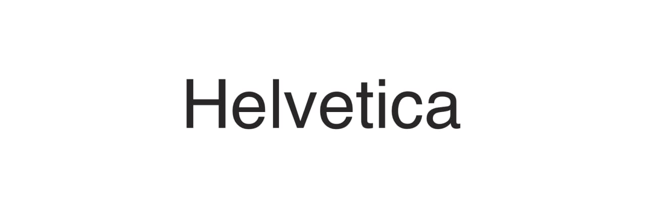 <strong>FIG 14</strong>: Helvetica is by far the most known neo grotesque typeface.
