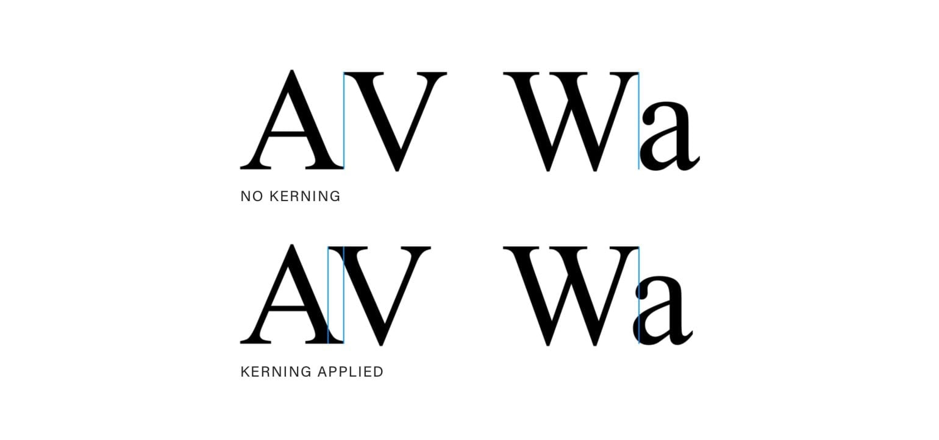 Fixing the bad kerning.